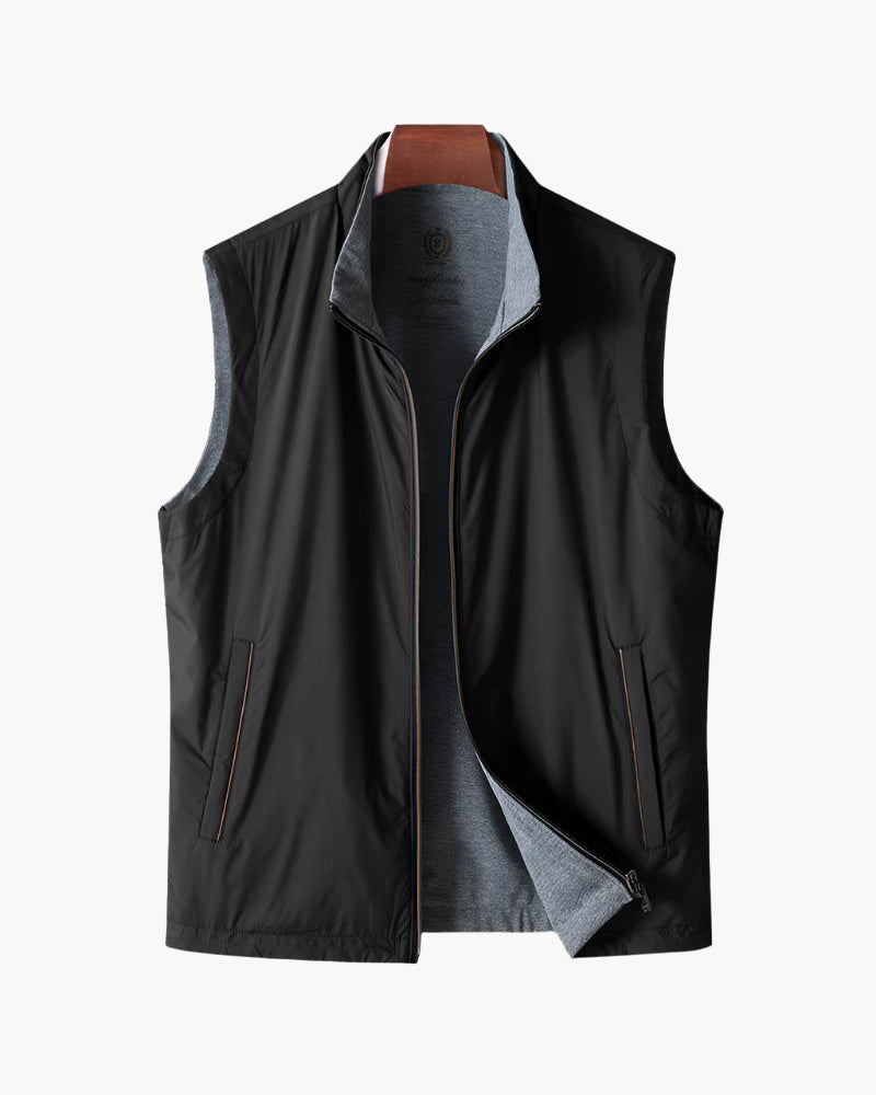 Gilet sans manches en polaire coupe slim